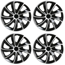 4 Pack 17 Matte Black Full Wheel Covers Snap On Hubcaps Oem Replacement