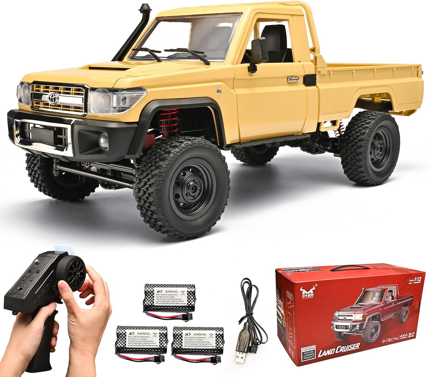 RC Rock Crawler 1/12 RC Crawler off Road RC Truck 4X4 with 2.4Ghz Remote Control
