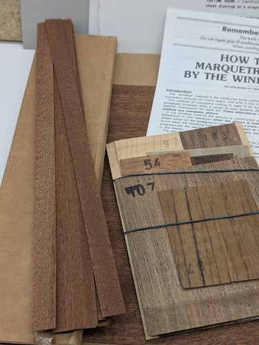 Vintage Marquetry Craft Kit - 411 Still Waters - Size 10" X 8" - Beginner Level - Picture 15 of 17