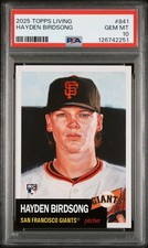 2025 Topps Living Set #841 Hayden Birdsong PSA 10 Gem Mint RC Rookie 126742251