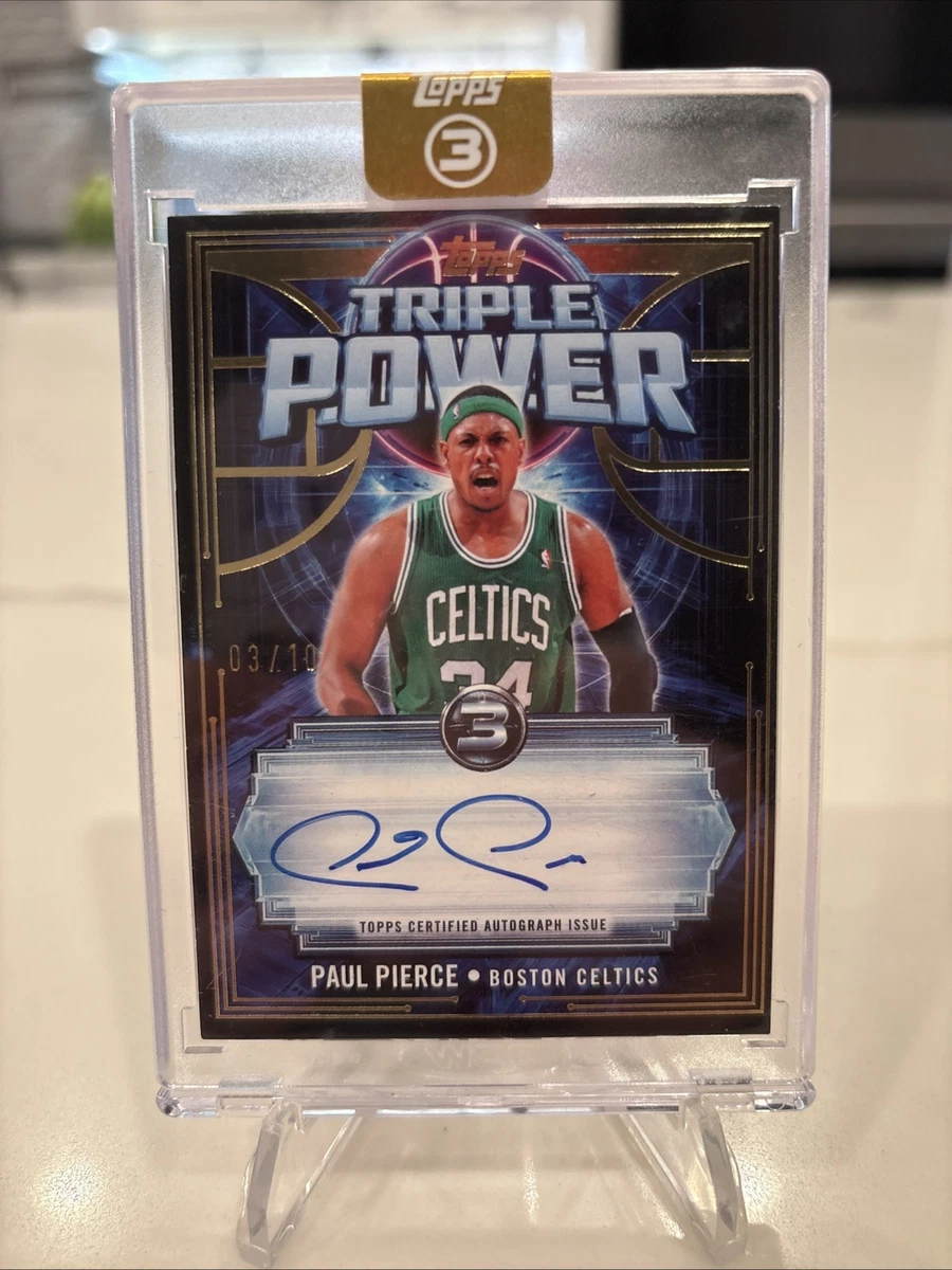 Topps Paul Pierce Basketball Autographed Sports Trading Cards