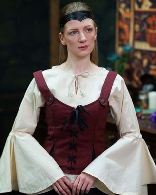 Mytholon Lea Mieder Baumwolle Bordeaux XS Larp Mittelalter #13212