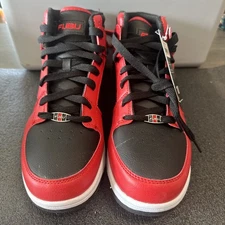 FUBU Men's Red High Top Athletic Basketball Sneakers Shoes 10 M FB Heritage
