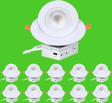 10 Pack Zyc Gimbal Led Recessed Lighting - 6 Inch 5cct 12w 360 Rotation Dimmabl 10 Pack Zyc Gimbal Led Recessed Lighting - 6 Inch 5cct 12w 360 Rotation Dimmabl