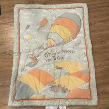 Dr. Seuss by Trend Lab Oh the Places You'll Go Nursery Quilt Baby Blanket 2018