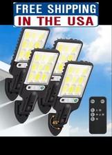 4PCS Outdoor Solar Wall Light LED Motion Sensor Bright Flood Street Lamp 3 Modes