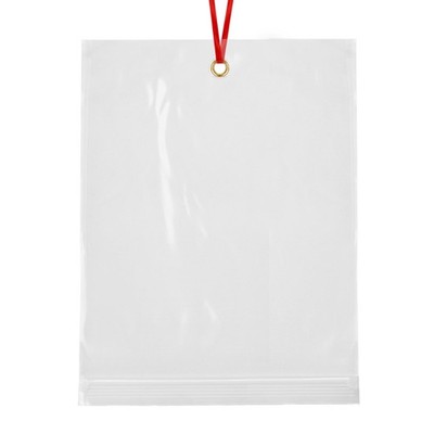 GPI - 10'' x 13'' Reclosable Zip Bags with Bottom Hang-hole & Pre-inserted 12'' ...