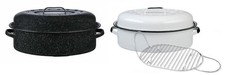 Granite Ware 18 Covered Oval Roaster 15Lb Cap...