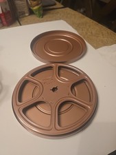 SUPER 8 Metal Movie Reel 7 Inch Canister Copper Colored Metal Empty Movies Film