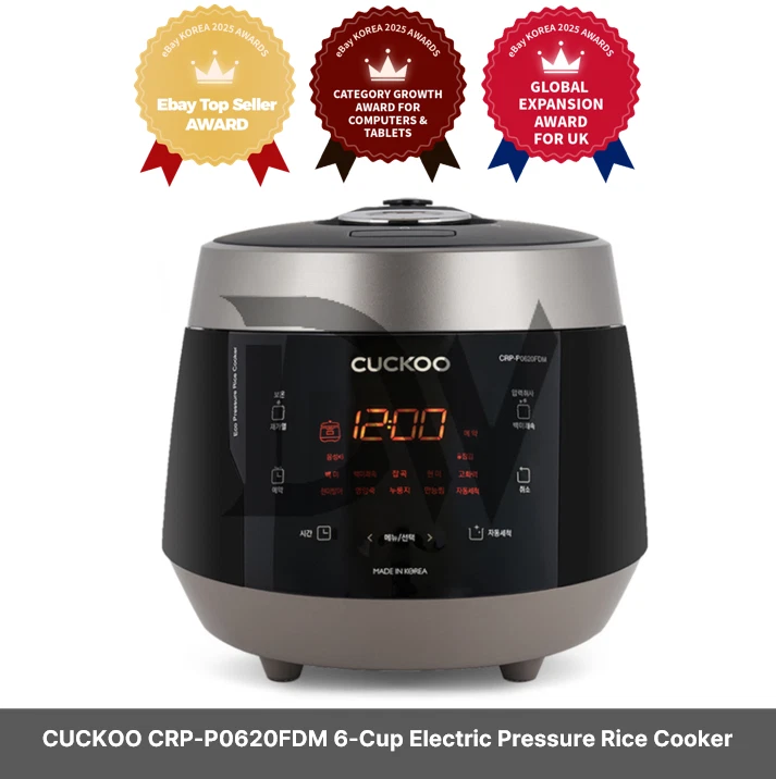 CUCKOO CRP-P0620FDM 6-Cup Electric Pressure Rice Cooker / 220V / EU PLUG