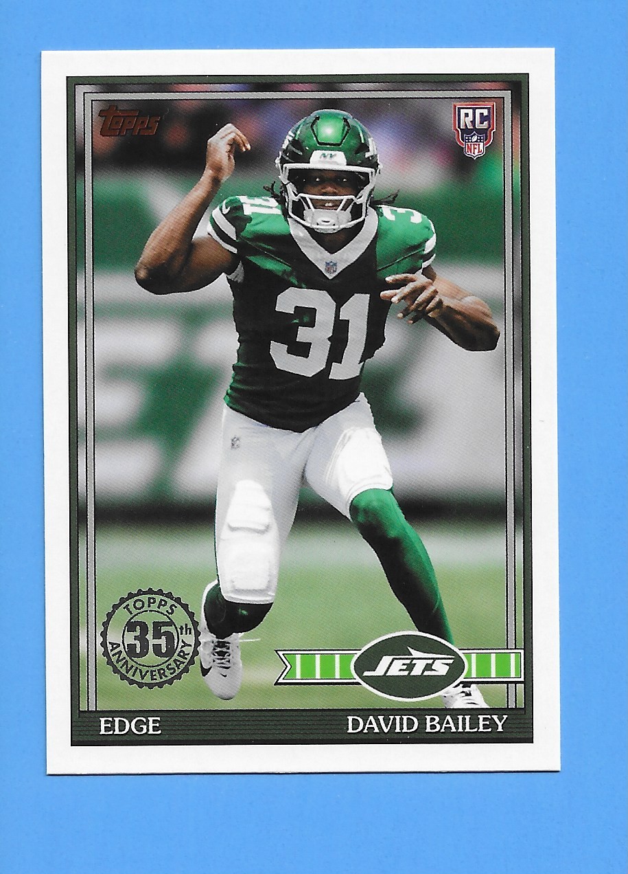2026 Topps Flagship Football DAVID BAILEY #91TR-43 Rookie 1991 Topps NY Jets