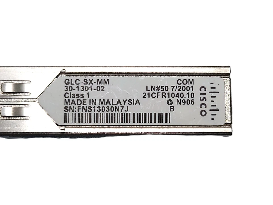 10 x Cisco Original SFP Transceiver Module 30-1301-02 GLC-SX-MM 1000BASE-SX 1GB - Bild 2 von 3