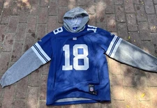 Payton Manning | Colts | Reebok | Blue/Grey Jersey Hoodie Combo | Mens | L