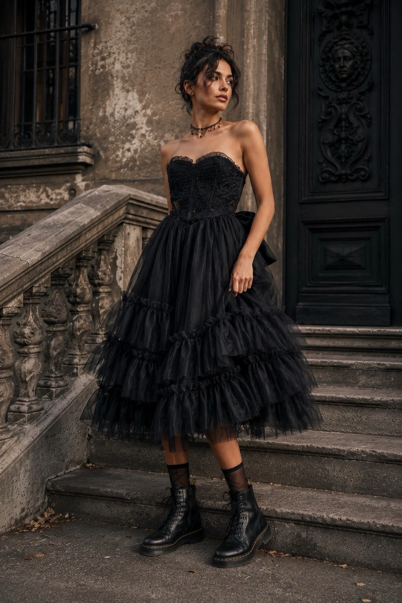 anthropologie black lace dress Dresses for Women for sale Womens dresses What to Wear to jan26salebestsellers Size:5XL (US 18 / UK 22)