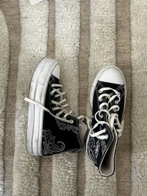 Converse Chuck Taylor All Star Lift High Top Western Embroidery Shoes 6.5