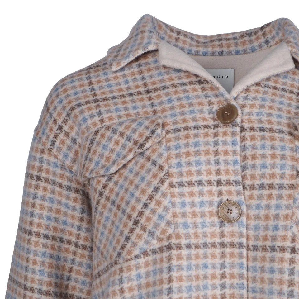 Sandro Paris Women's Jacket Size 36 FR / S Fringe Wool SFPOU00348 - Image 2 of 4