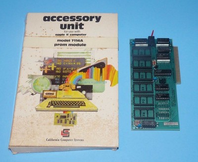 California Computer Systems PROM Module 7114 w Box For Apple II 1979 - Untested