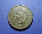 1859 Copper Nickel Indian Cent  Abt. XF