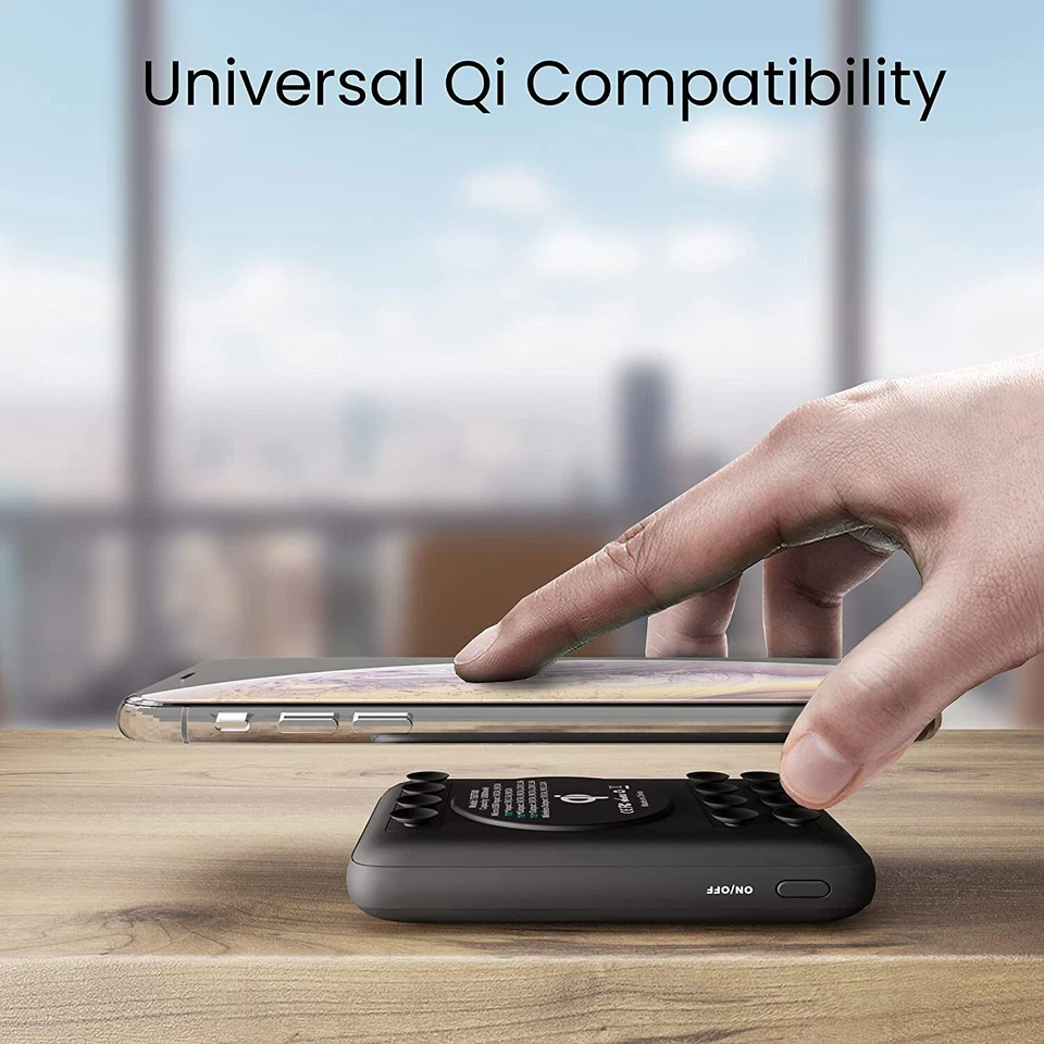 TECHSMARTER 10000mAh 18W USB-C PD Wireless Power Bank Portable Charger - Image 4 of 4