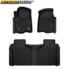TPE Floor Mats Set Liner Fit For 19-25 Silverado Sierra 1500 2500 3500 Crew Cab