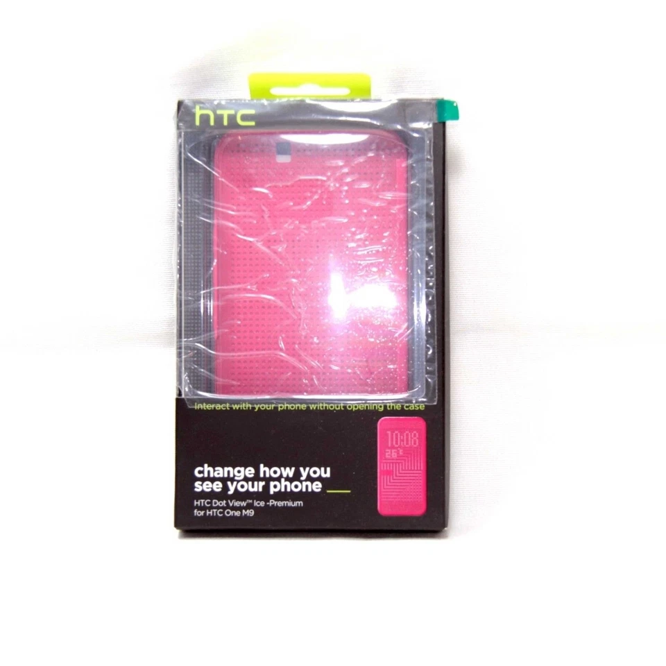 HTC CASE ONE M9 HC M232 DOT VIEW NOTIFICATION COVER GENUINE PINK NEW 99H20115-00 - Image 2 of 3
