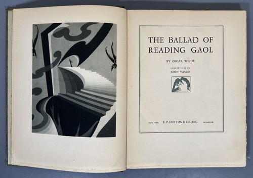 THE BALLAD OF READING GOAL by Oscar Wilde - ART DECO Art by JOHN VASSOS - 1928 - Picture 5 of 12