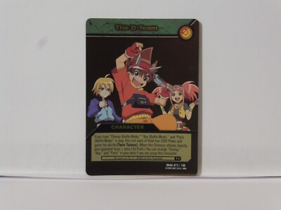 DKAA 073/100 THE D-TEAM Dinosaur King Gold Rare Character Trading Card 2009