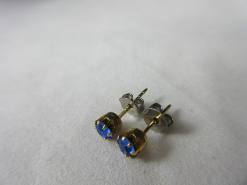 Womens Stud Earrings Ear Studs Set Ruby-Red Sapphire-Blue Aqua-Green Amber Stone - Picture 28 of 62