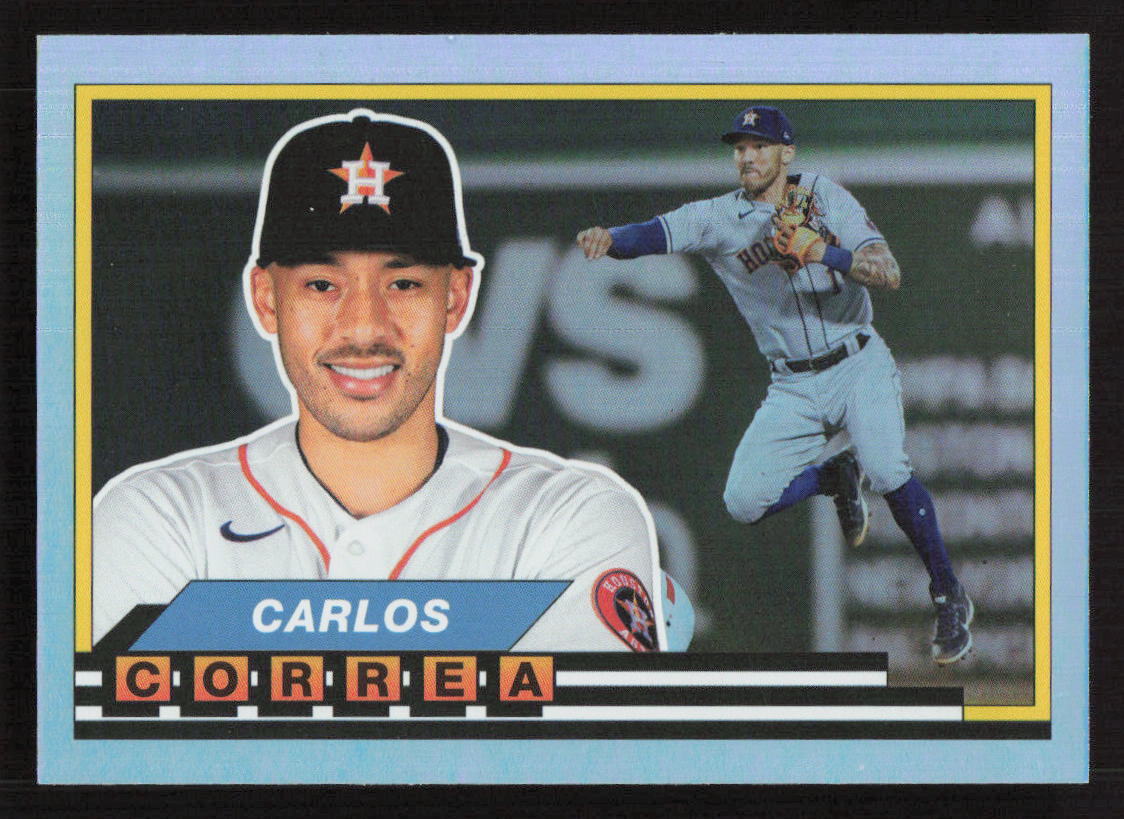 2021 Topps Archives Carlos Correa 1989 Topps Big Foil #89BF-29 Card
