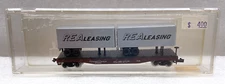 Atlas REA Leasing Piggyback Flat Car with Trailers Pennsylvania 475303 N Scale