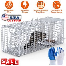 37" Live Humane Cage Trap for Squirrel Chipmunk Rat Mice Rodent Animal Catcher