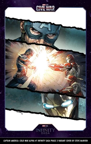 Captain America: Cold War Alpha #1 Steve McNiven Infinity Saga Phase 3 Variant