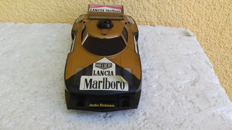 Lancia Stratos ca.1:20 Modellauto 80er Hong Kong Rennwagen Marlboro Heuer Uhren - Bild 3 von 4