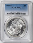 1890-S Morgan Silver Dollar MS63 PCGS