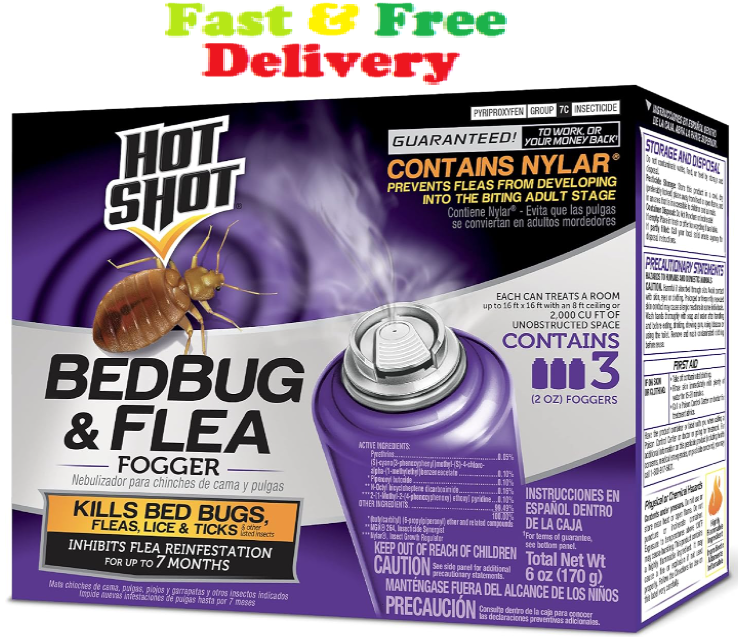 Bed Bug Bomb Insect Fogger Kill Mosquito Flies Fleas Ticks Bed Bugs Killer 3 Pcs
