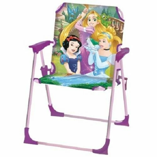 NUEVA SILLA DE PATIO PLEGABLE DE JARDÍN INTERIOR/EXTERIOR PRINCESA DISNEY NIÑOS NIÑOS Foto 2 de 3
