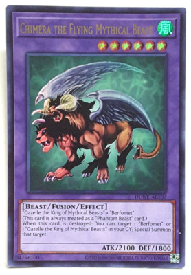 Yugioh Asian-English Chimera The Fliegen Mythisch Biest DUNE-AE102 Ultra Selten