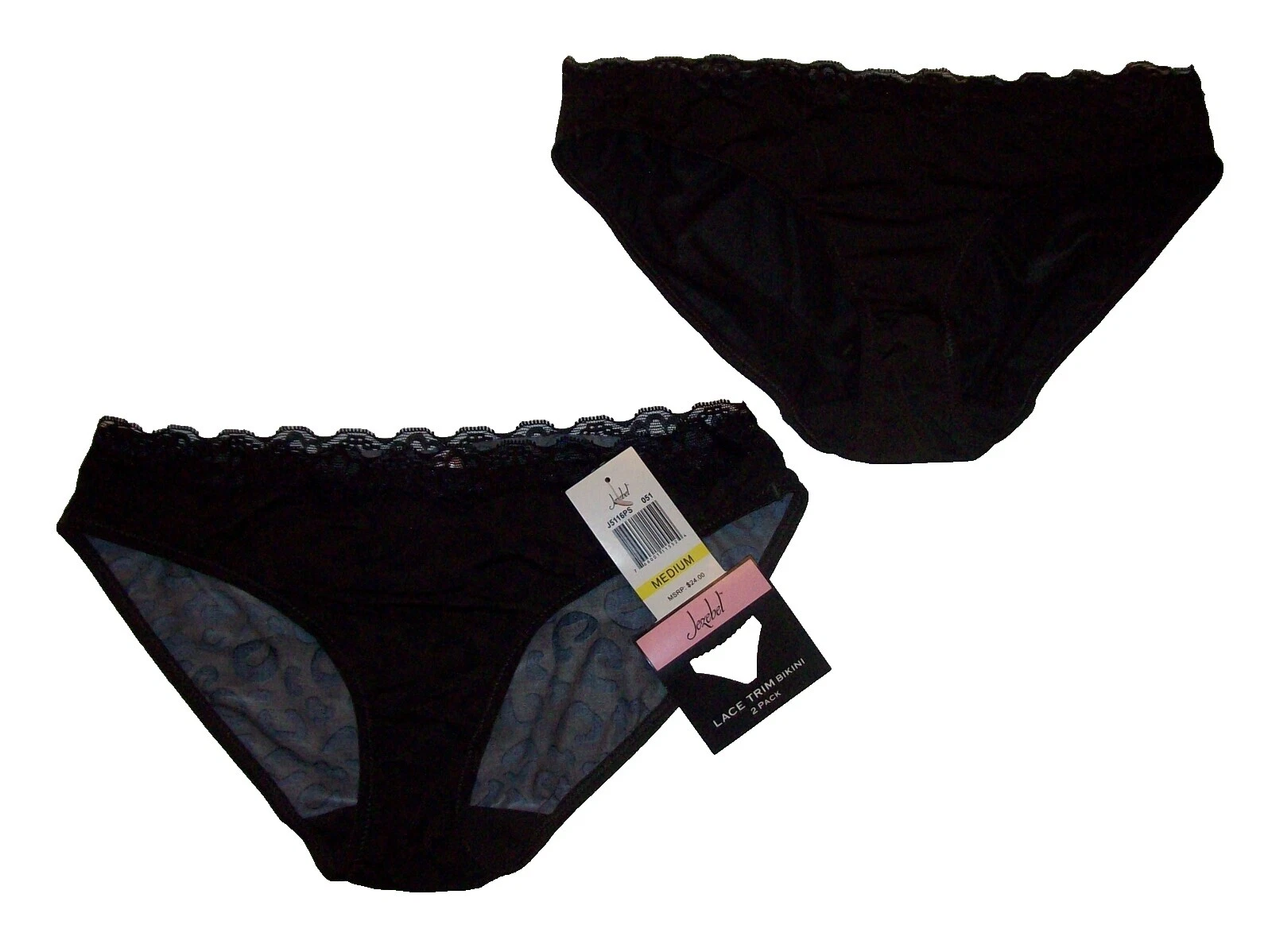 Bragas sólido Jezebel Negro para Mujeres