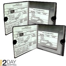 Insurance Registration Holder for Car Document Auto Motorcycle ID Wallet Storage