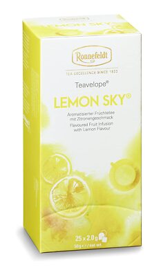 Ronnefeldt Teavelope ''Lemon Sky'' - Früchtetee  Zitronengeschmack, 6x 25x 2g