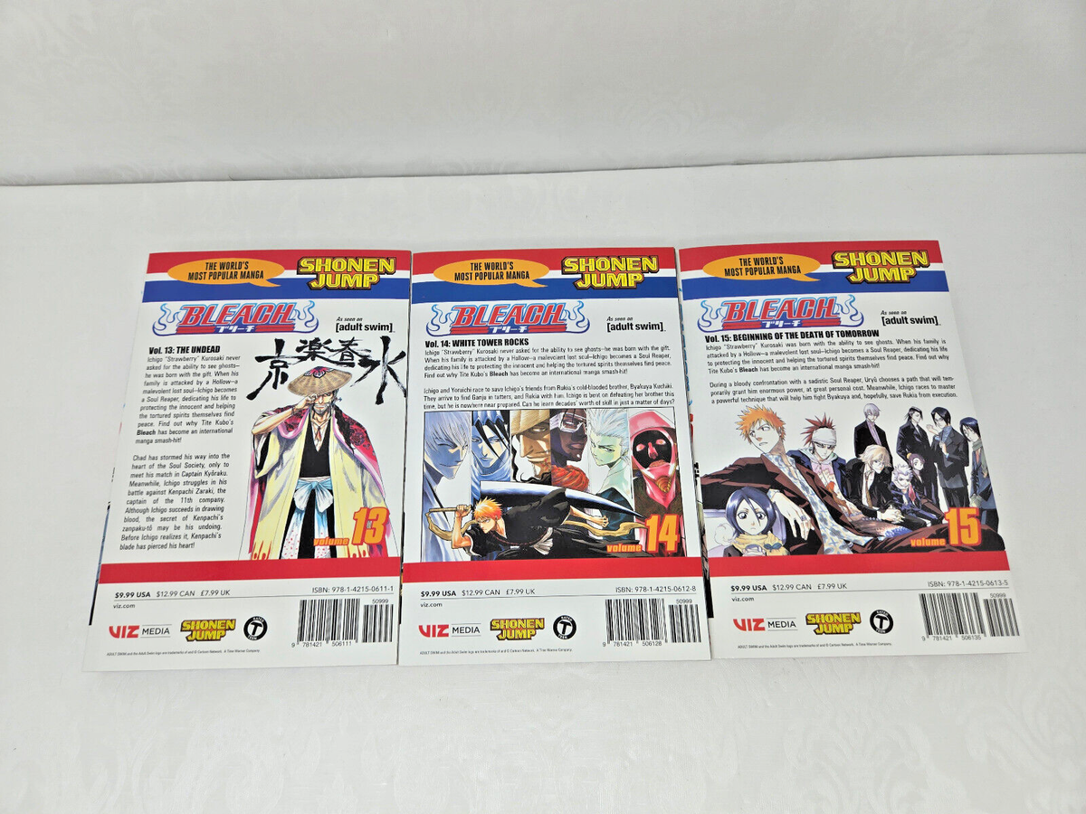 BLEACH Manga Series by Tite Kubo - Volumes 13 / 14 / 15 - NEW