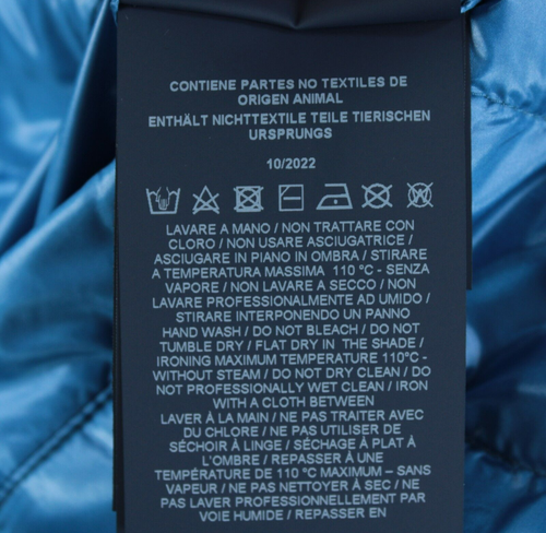 Herno NWT Nylon Reversible Down Jacket Size 56 US 2XL In Solid Blue & Green - Picture 10 of 15