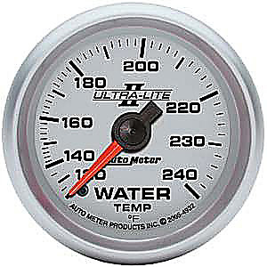 AutoMeter 4932 Ultra-Lite II Water Temperature Gauge 2-1/16'' mechanical