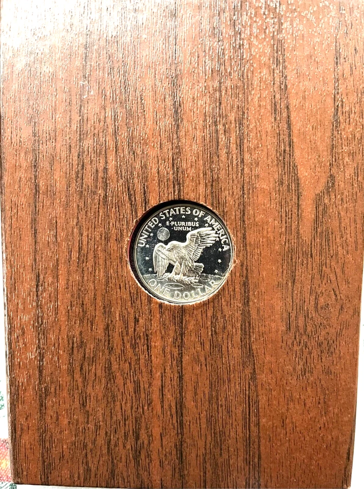 USA  - dollaro in argento in custodia originale Eisenhower 1971 - PROOF - Immagine 4 di 4