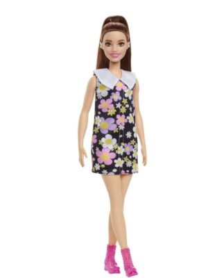 Barbie Fashionistas Doll #187 LONG DARK BROWN HAIR