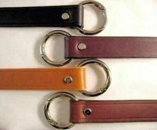 5/8" Leather Cross Body Bag Purse Replacement Strap w/GOLD Snap Gate Rings