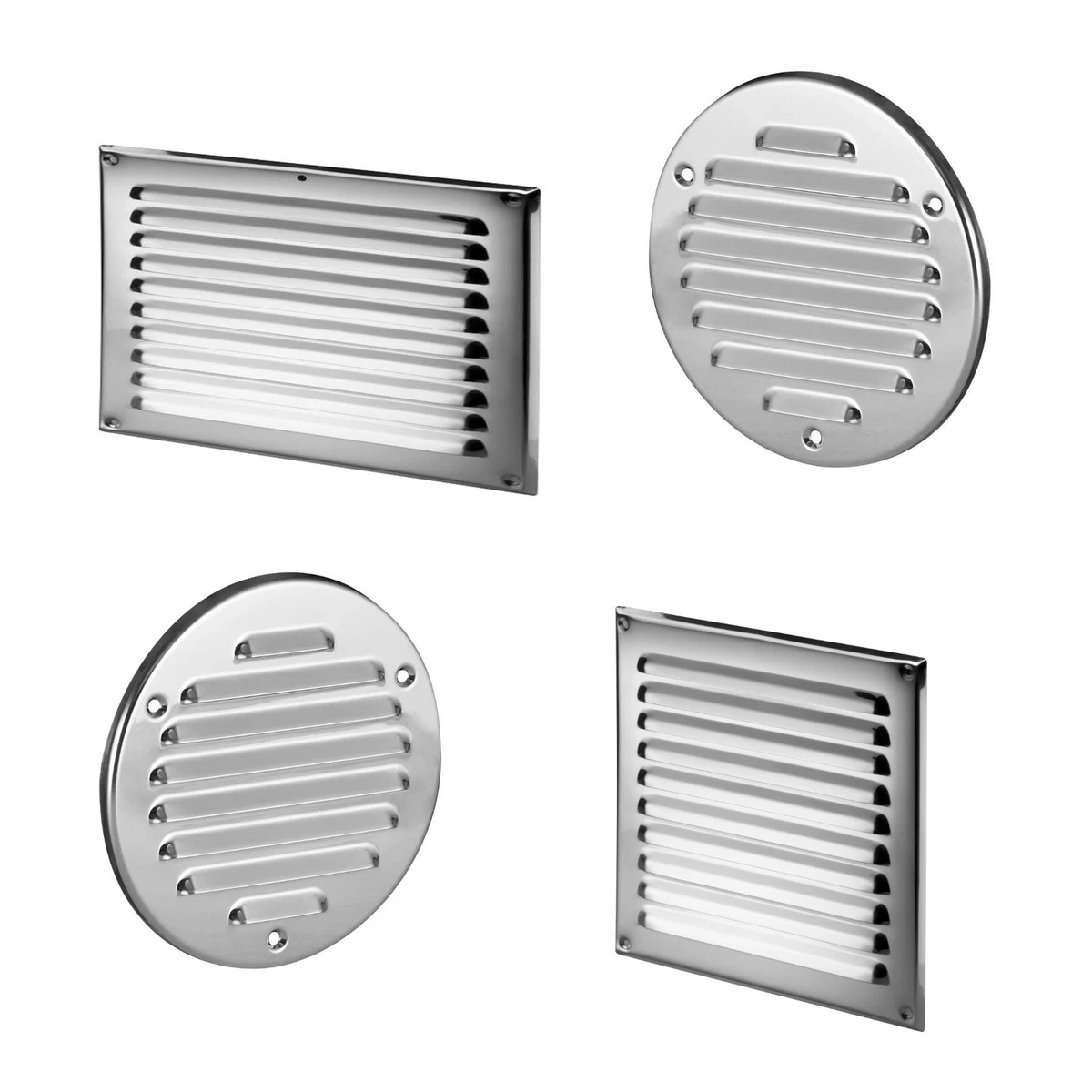 Stainless Steel Round Louver Vent Cover – 3 Inch With Gloves, For Bathroom & Home - View #7