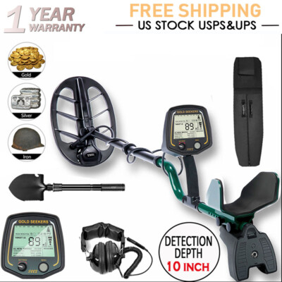 Pro Metal Detector Gold Finder Deep Ground Digger Waterproof for Adults 11'' Coil