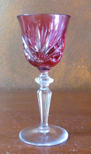 Gorham Ruby Cherrywood Cut to Clear 5” Cordial Goblet(s)