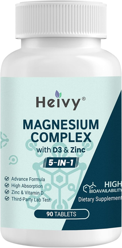 Magnesium Complex 3 Pack, Magnesium Glycinate, Citrate, Malate, Oxide, Glucon... - Picture 3 of 12